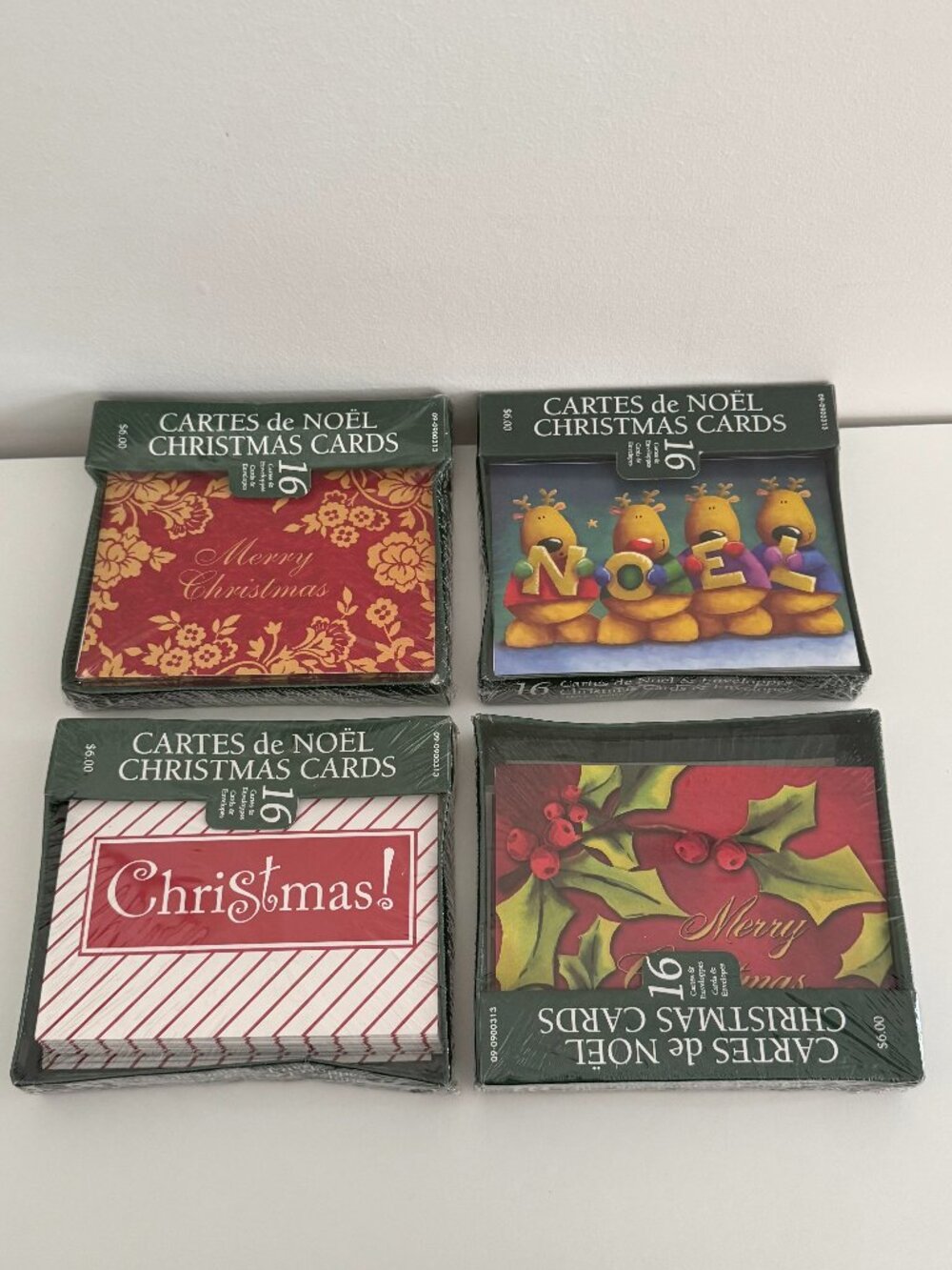 64 Christmas Greeting Cards - Assorted